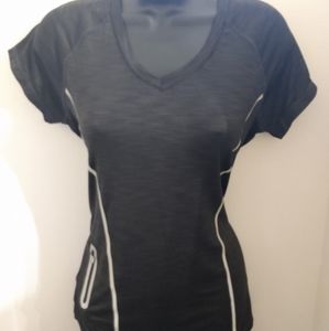 Reebok Women's Workout Top with Zippered Pocket